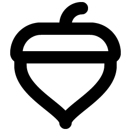 acorn bold icon
