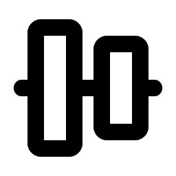 align center vertical bold icon