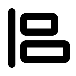 align left bold icon