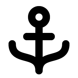 anchor bold icon