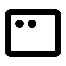 app window bold icon