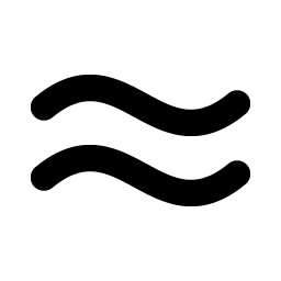 approximate equals bold icon