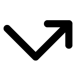 arrow elbow right bold icon