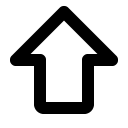 arrow fat up bold icon