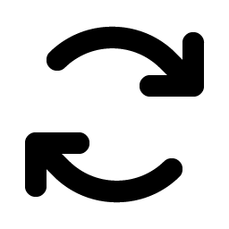 arrows clockwise bold icon