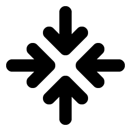 arrows in cardinal bold icon