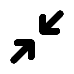 arrows in simple bold icon