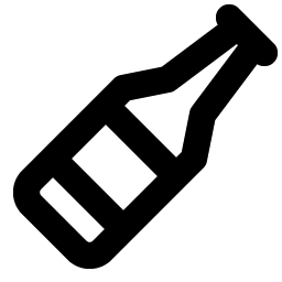 beer bottle bold icon