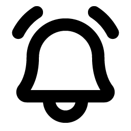 bell ringing bold icon