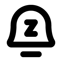 bell simple z bold icon