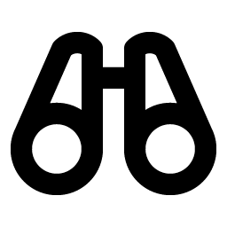 binoculars bold icon