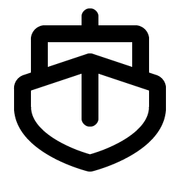 boat bold icon