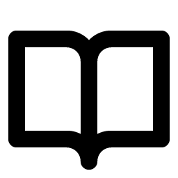 book open bold icon