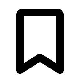 bookmark simple bold icon