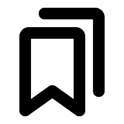 bookmarks simple bold icon
