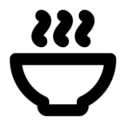 bowl steam bold icon