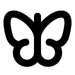 butterfly bold icon