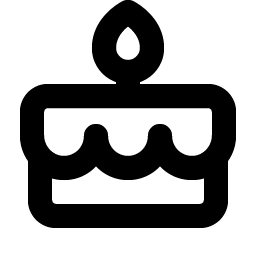 cake bold icon