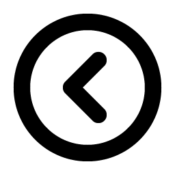 caret circle left bold icon