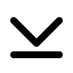 caret line down bold icon