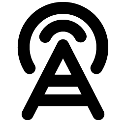 cell tower bold icon