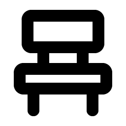 chair bold icon