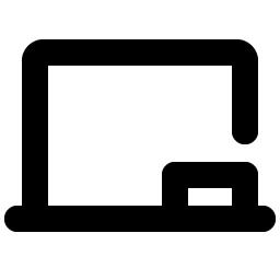 chalkboard simple bold icon