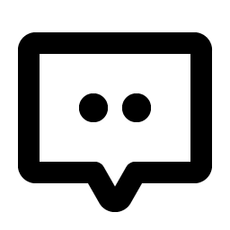 chat centered dots bold icon