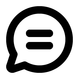 chat circle text bold icon