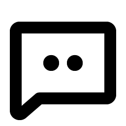 chat dots bold icon