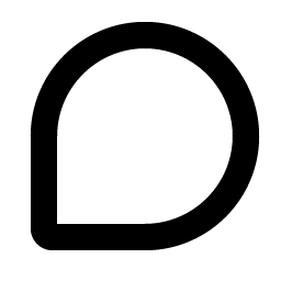 chat teardrop bold icon