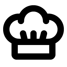 chef hat bold icon