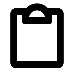 clipboard bold icon
