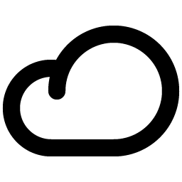 cloud bold icon