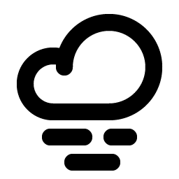 cloud fog bold icon