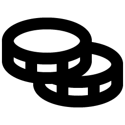 coins bold icon