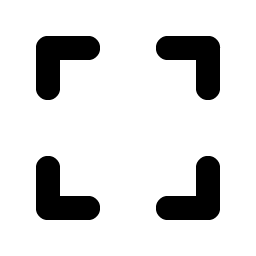 corners out bold icon