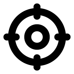 crosshair bold icon