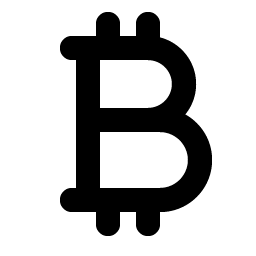 currency btc bold icon