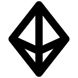 currency eth bold icon