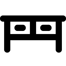 desk bold icon