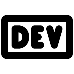 dev to logo bold icon