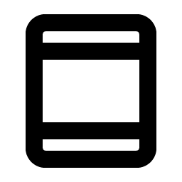 device tablet bold icon