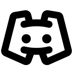 discord logo bold icon