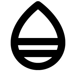 drop half bottom bold icon