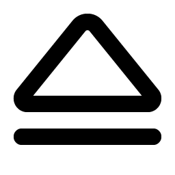 eject simple bold icon