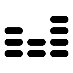 equalizer bold icon