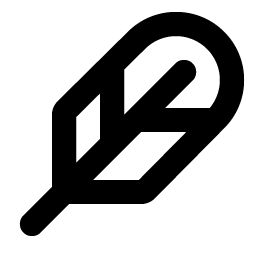 feather bold icon