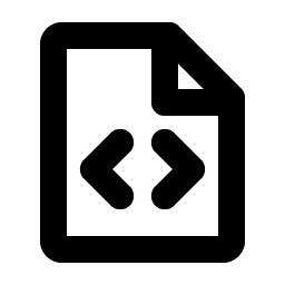 file code bold icon