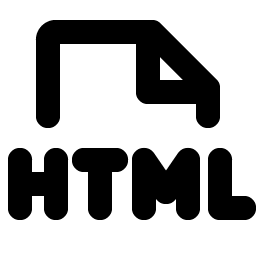 file html bold icon